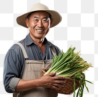 PNG Vegetable holding farmer adult. 