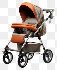 PNG Stroller vehicle white background transportation. AI generated Image by rawpixel.