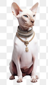 PNG Necklace jewelry animal mammal. AI generated Image by rawpixel.
