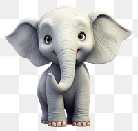 PNG Elephant wildlife cartoon mammal. AI generated Image by rawpixel.