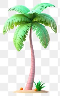 PNG Tree cartoon plant palm tree. 