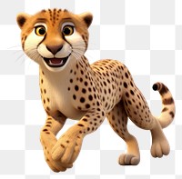 PNG Cheetah wildlife cartoon mammal. 