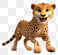 PNG Cheetah wildlife leopard cartoon. 