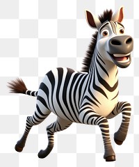 PNG Plains zebra wildlife cartoon animal. AI generated Image by rawpixel.