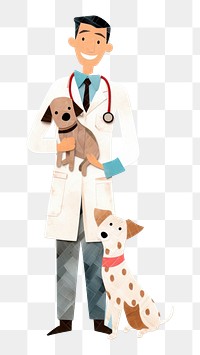 PNG Doctor veterinarian dog stethoscope. 