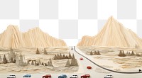 PNG Landscape vehicle nature road. AI generated Image by rawpixel.