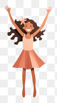 PNG Dancing ballet girl white background. AI generated Image by rawpixel.