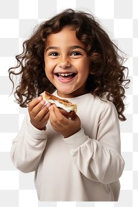 PNG  Portrait eating child photo. AI generated Image by rawpixel.