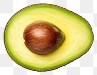 PNG Avocado slice fruit plant. 