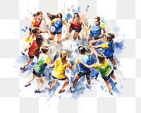 PNG Sports adult white background togetherness. AI generated Image by rawpixel.