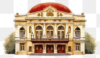 PNG Architecture building city theatre. 