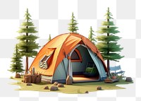 PNG Tent outdoors camping cartoon