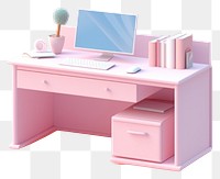 PNG Computer desk furniture table. 