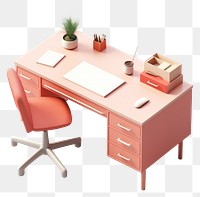 PNG Desk furniture office table. AI generated Image by rawpixel.