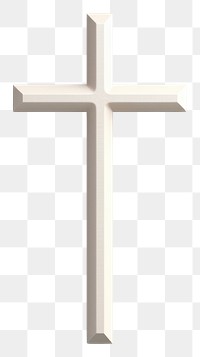 PNG Cross crucifix symbol white. 