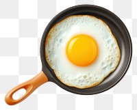 PNG Egg fried food white background. AI generated Image by rawpixel.