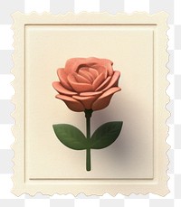 PNG Postage stamp icon flower plant rose. AI generated Image by rawpixel.
