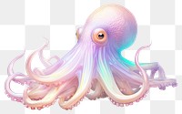 PNG Octopus cartoon animal white background. AI generated Image by rawpixel.