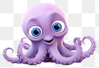 PNG Octopus cartoon animal purple. 