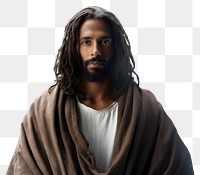 PNG Jesus Christ portrait beard adult. AI generated Image by rawpixel.