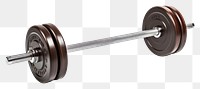 PNG Barbell sports gym white background. AI generated Image by rawpixel.