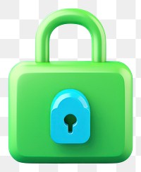 PNG Security green lock blue. AI generated Image by rawpixel.