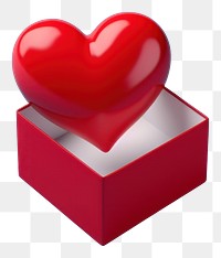 PNG Symbol heart box celebration. 