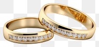 PNG Wedding rings gold jewelry diamond. 