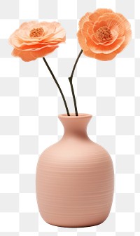 PNG Ceramic vase flower pottery plant. 