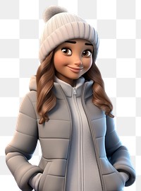 PNG Smiling cartoon jacket winter. 