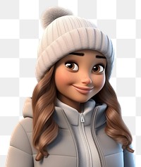 PNG Smiling cartoon winter adult. 