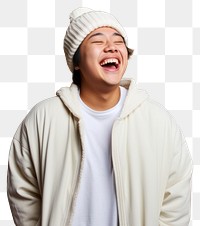 PNG Laughing smile adult studio shot. 