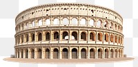 PNG Architecture colosseum building landmark transparent background