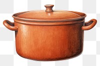 PNG Pottery white background earthenware container. AI generated Image by rawpixel.