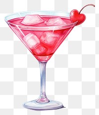 PNG cocktail cherry ice refreshing