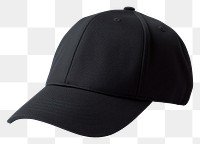 PNG Black cap white background headwear. 