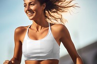 Sports bra, png transparent mockup