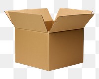 PNG Box cardboard carton white background. AI generated Image by rawpixel.