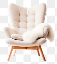 PNG Chair furniture armchair white. 