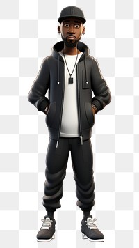 PNG Cartoon jacket adult black. AI generated Image by rawpixel.
