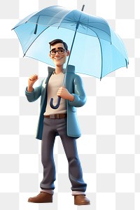 PNG Umbrella glasses cartoon  