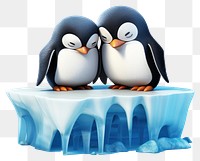 PNG Penguin ice bird togetherness. 