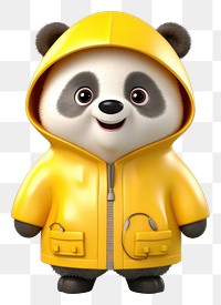 PNG Yellow nature panda cute. AI generated Image by rawpixel.