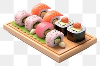 PNG Sushi food rice meal. AI generated Image by rawpixel.