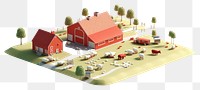 PNG Farm building transportation neighborhood. AI generated Image by rawpixel.