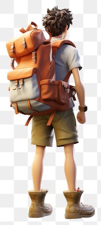 PNG Backpack footwear cartoon white background. AI generated Image by rawpixel.