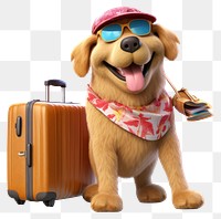 PNG Suitcase luggage holiday cartoon. AI generated Image by rawpixel.