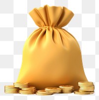 PNG Money bag gold transparent background. 