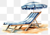 PNG Furniture chair beach transparent background. 