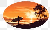 PNG Outdoors surfing nature sports. AI generated Image by rawpixel.